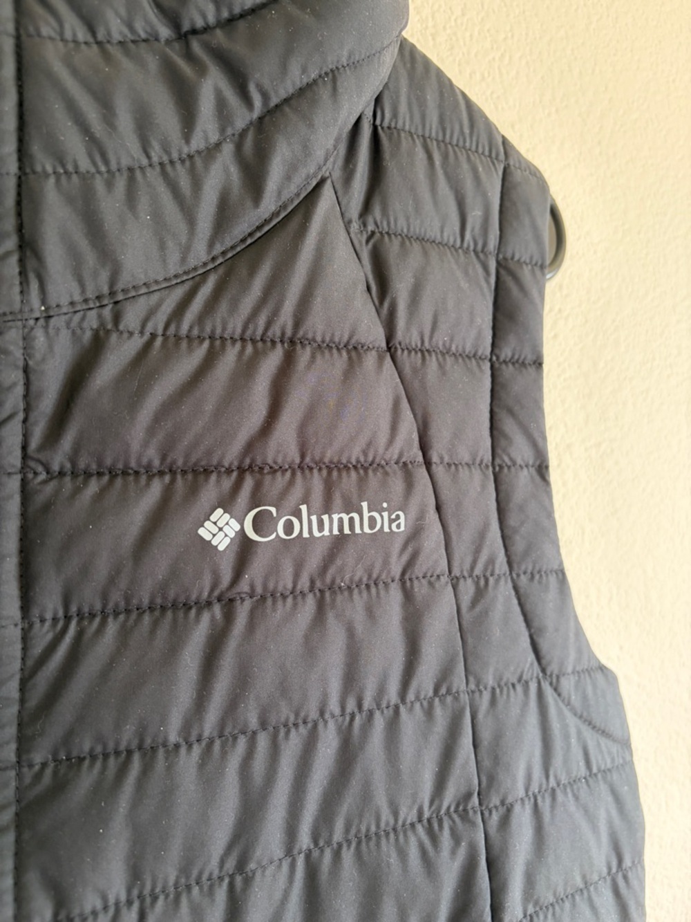 Columbia Women's Black Quilted Long Vest - Picture 2 of 4